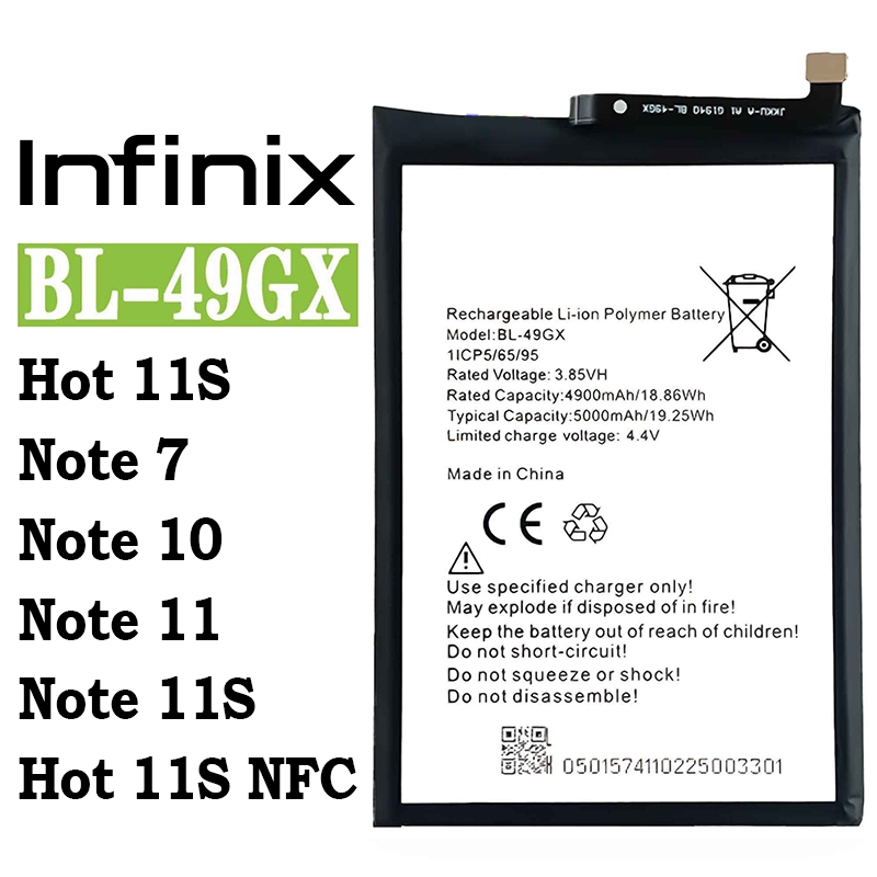 Infinix Note 7 Hot 11s Nfc Note 10 Note 11s Zero X Neo X690 X690b Battery Shopee 9104