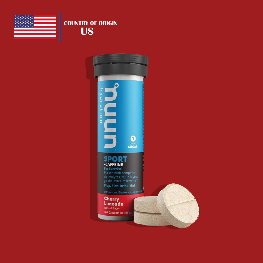 Nuun Energy Cherry Limeade Electrolyte + Caffeine (10 Tablets per tube