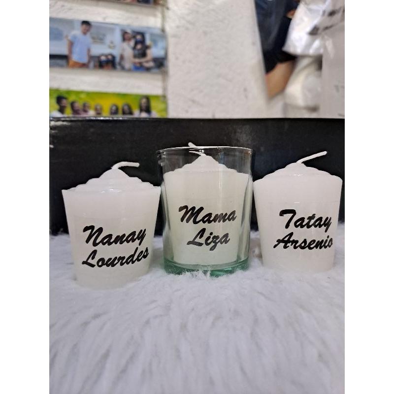 Customized Vigil Candle / Memorial Candle Undas 2023 / Vigil 2 candle Shopee Philippines