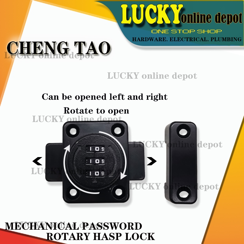 CHENGTAO MECHANICAL PASSWORD ROTARY HASP LOCK | Shopee Philippines