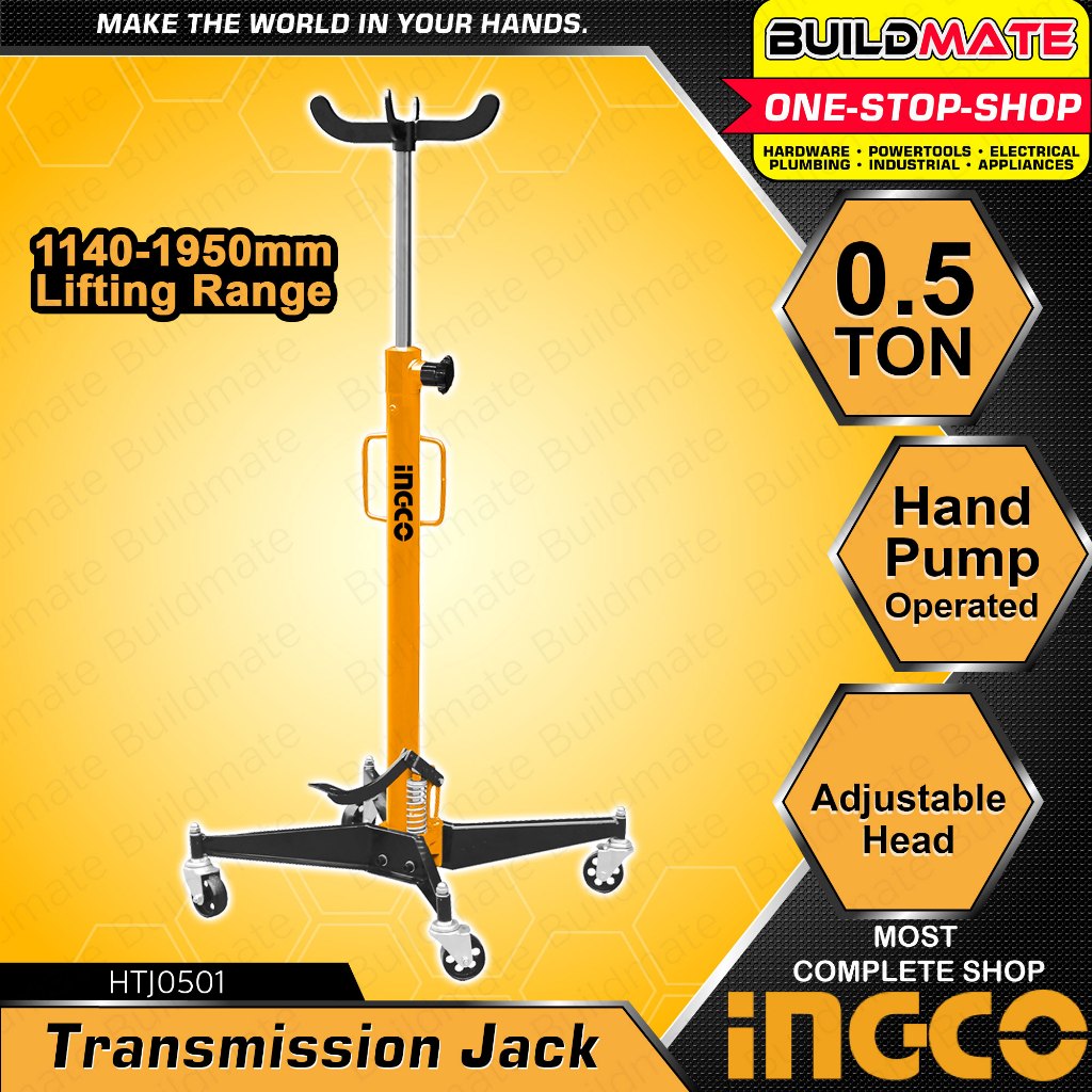 BUILDMATE Ingco 0.5 TON Transmission Jack Telescopic Type Hand Pump ...