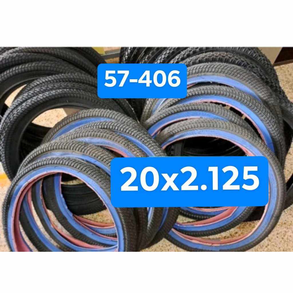 Kenda BMX Reifen 20x1.95 Krackpot Blau + 2 AV Schläuche – Set Für Freestyle & Harte Strecken