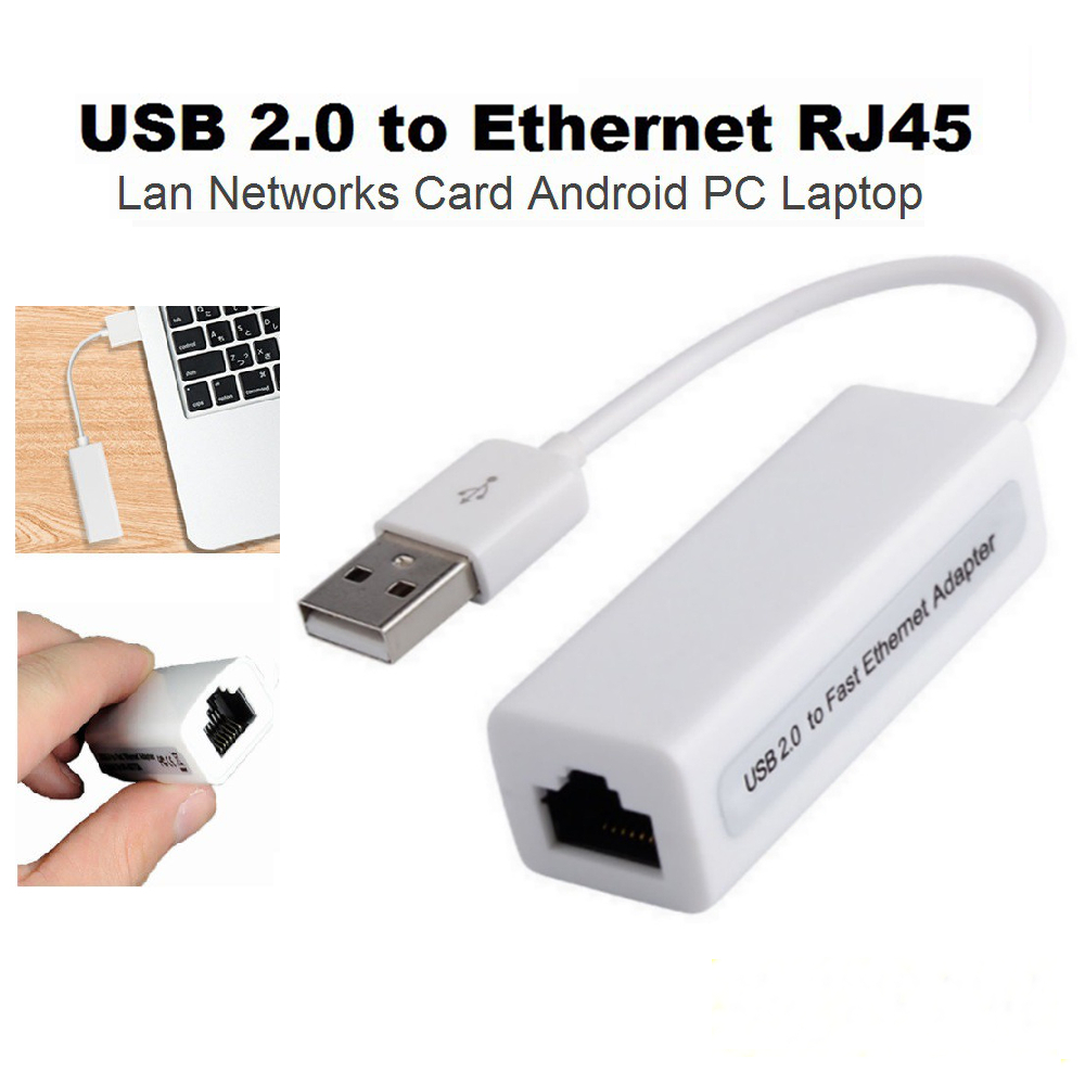 USB 2.0 To Ethernet Adapter Rj45 Lan Networks Card For Android Pc ...