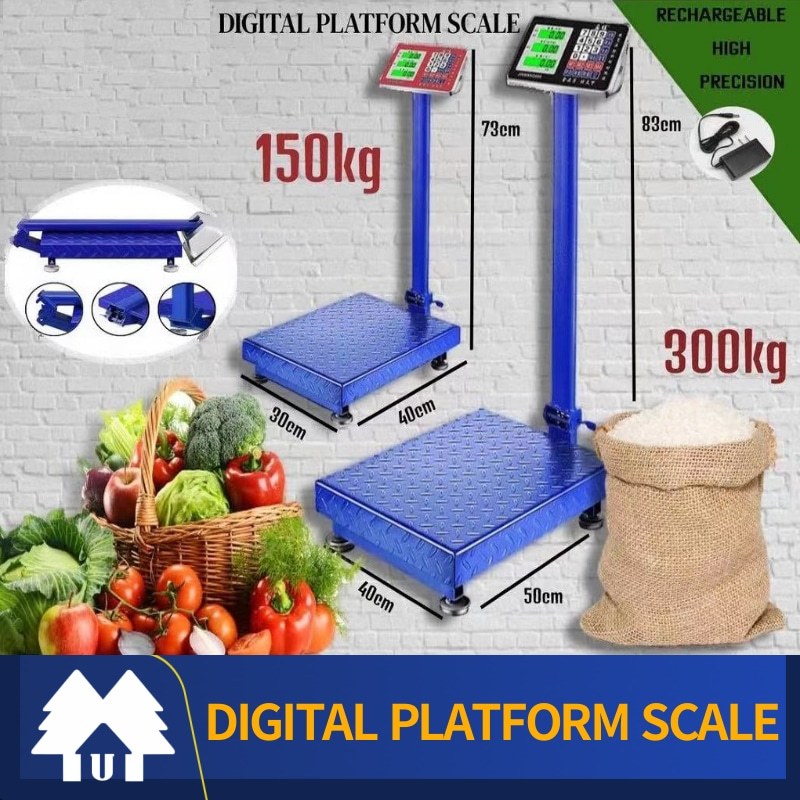 150KG / 300KG Weighing Rechargeable High Accuracy Digital Platform
