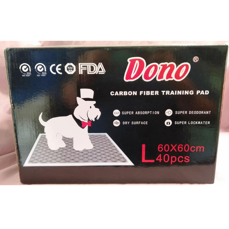 JS Dono Carbon Fiber Training Pad for Dog Large (40pcs) 60cm x 60cm