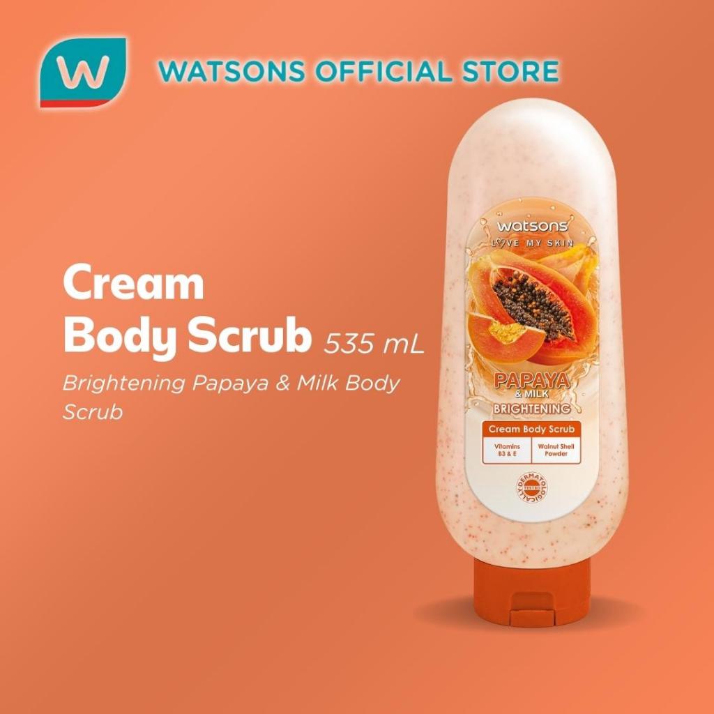 WATSONS LOVE MY SKIN Papaya And Milk Brightening Body Scrub 535ml Shopee Philippines