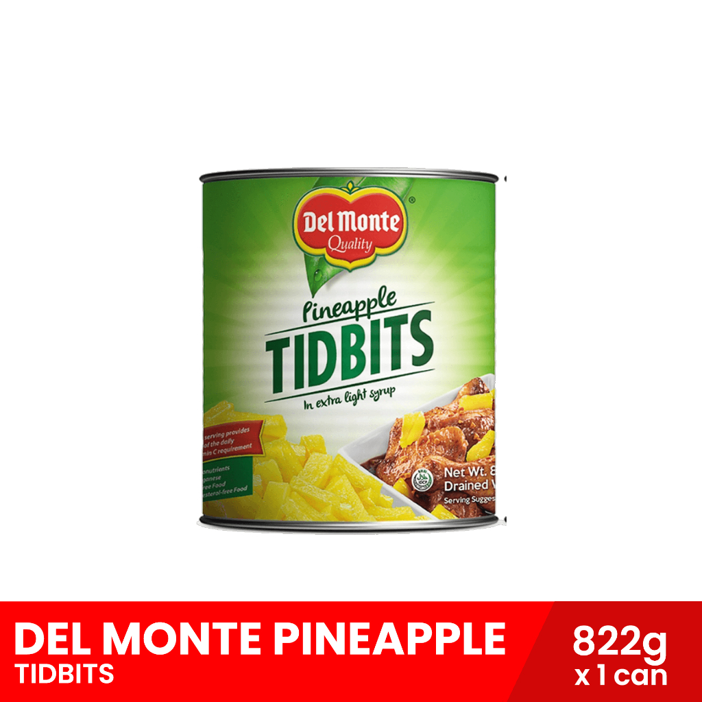 DEL MONTE Pineapple Tidbits 822g | Shopee Philippines