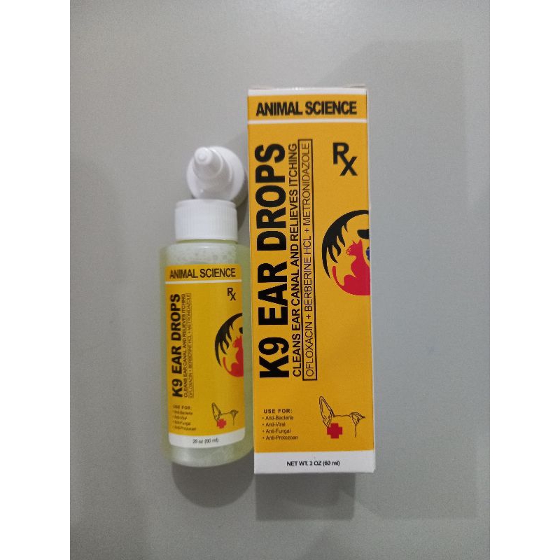 ANIMAL SCIENCE K9 EAR DROPS 60ml Shopee Philippines