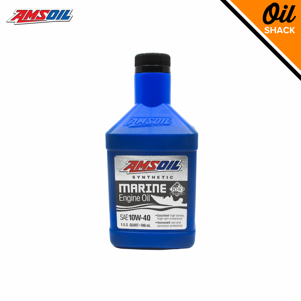 AMSOIL 10W40 MARINE 4 STROKE FORMULA FULLY SYNTHETIC (1 QUART) | Shopee ...
