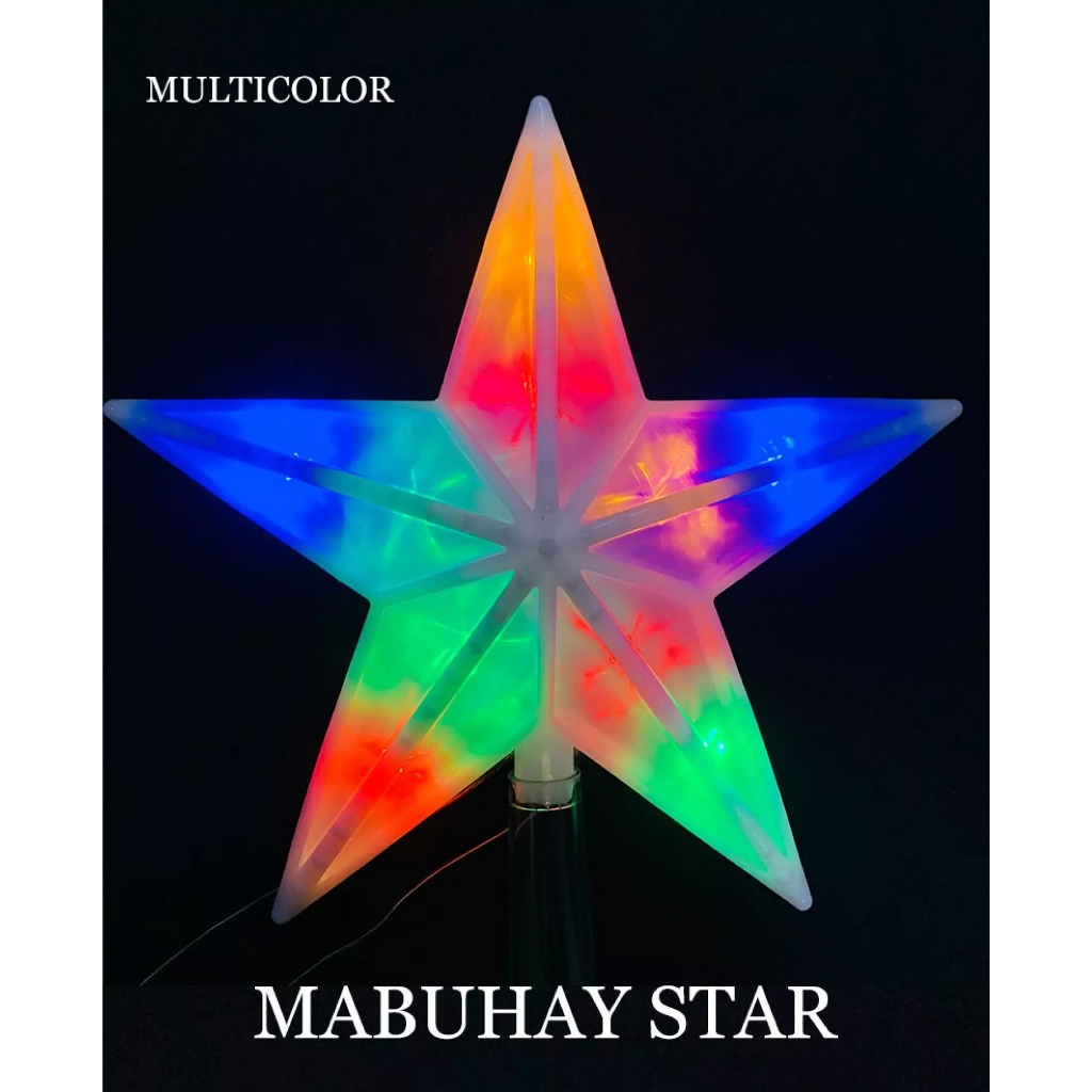 SUPER SAVER Bethlehem Mabuhay Star Christmas Tree Topper MultiColor