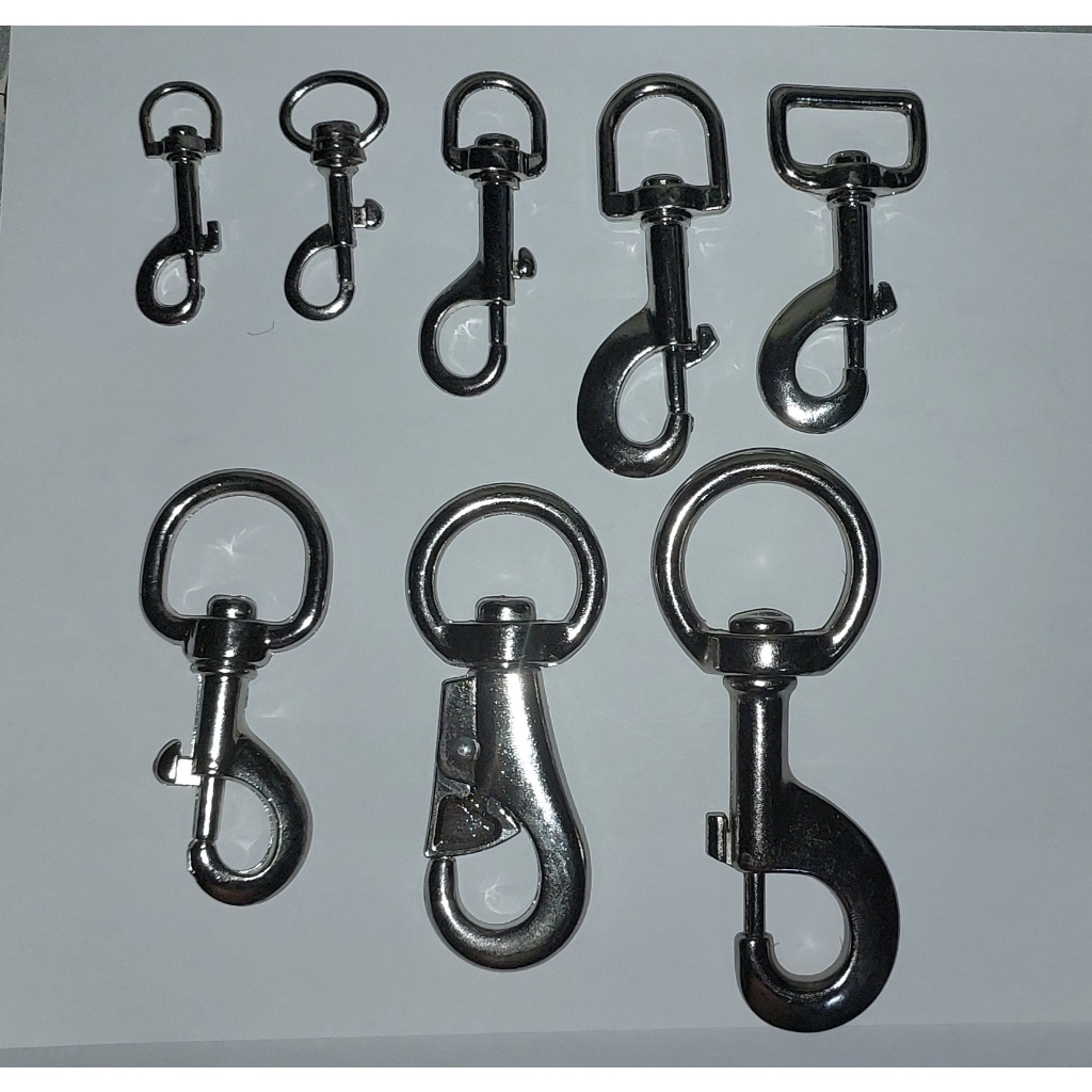 Snap Hook Keychain Dog Chain Clip Swivel Eye Zinc Alloy | Shopee ...