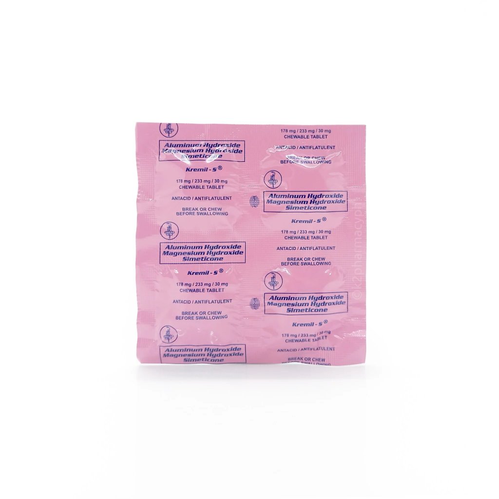 KremilS Aluminum Hydroxide Magnesium Hydroxide Simeticone 1 Tablet