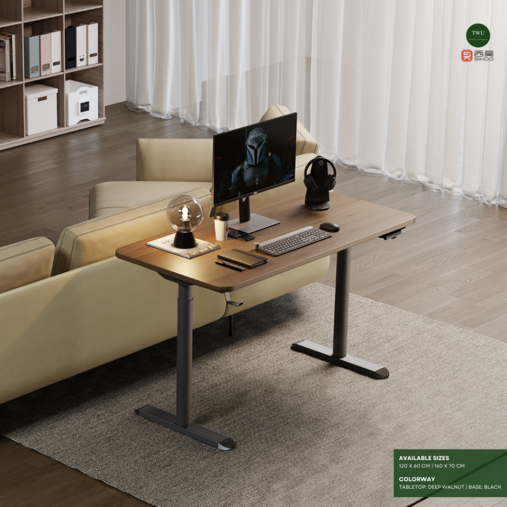 SIHOO Ergonomic Standing Desk Height Adjustable Table Electric