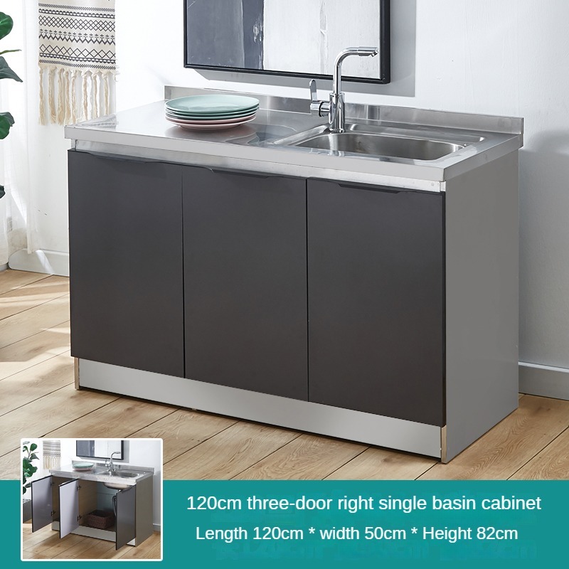 kitchen storage under the sink stainless steel Gas