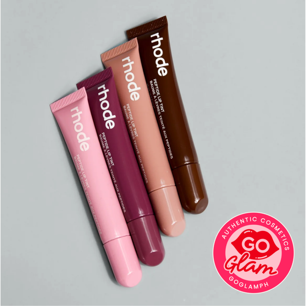 RHODE SKIN Peptide Lip Tint Authentic Tinted Balm in Ribbon Raspberry Jelly Toast Espresso