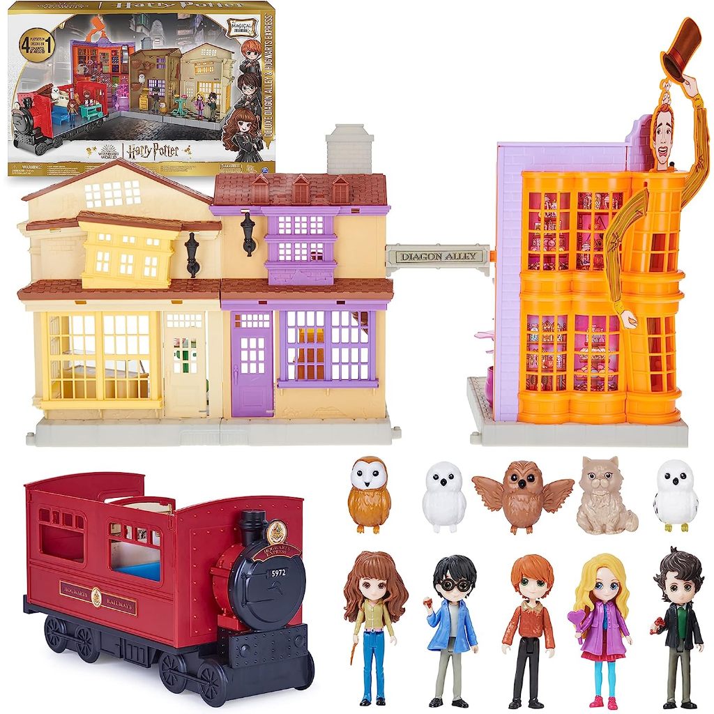 Wizarding World Harry Potter Deluxe Diagon Alley & Hogwarts Express 4 ...