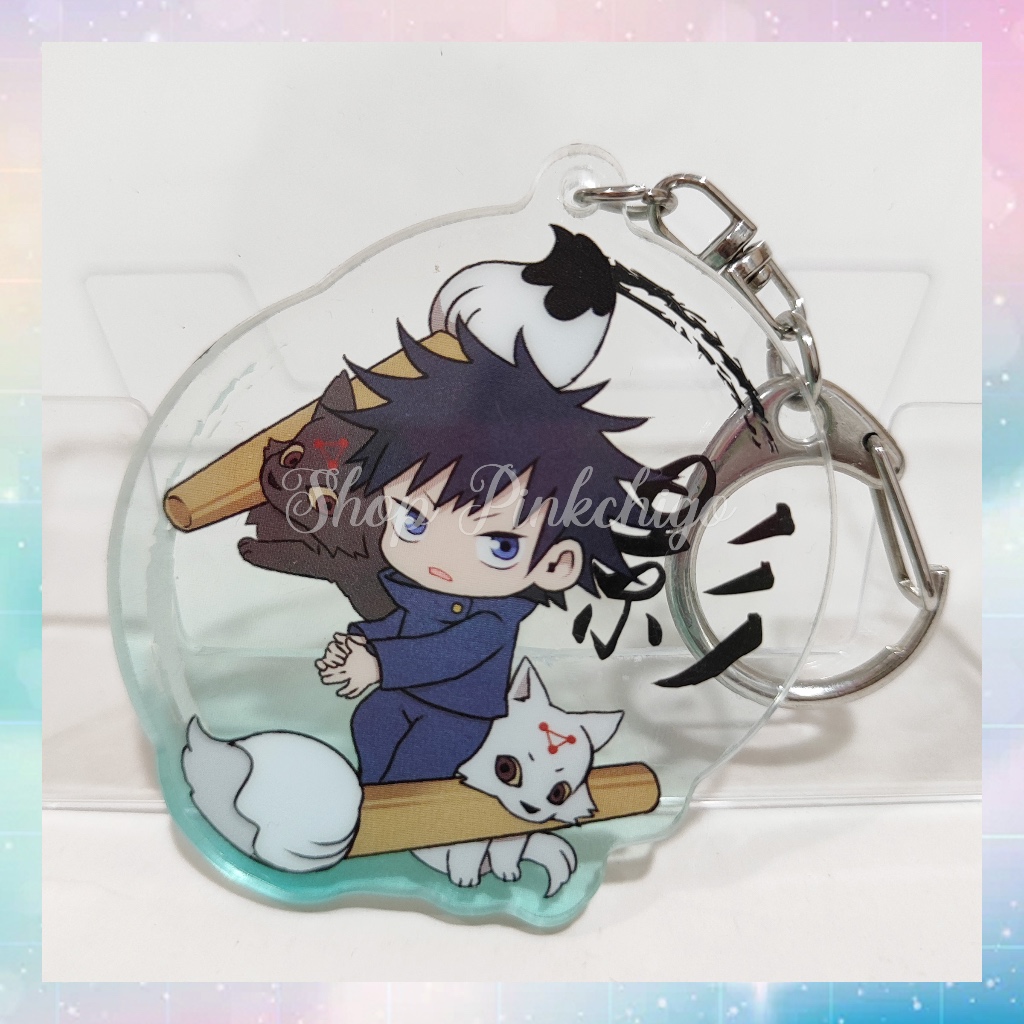 Y23h_0272 Jujutsu Kaisen Fudemame Acrylic Keychain - Megumi & Tamainu ...