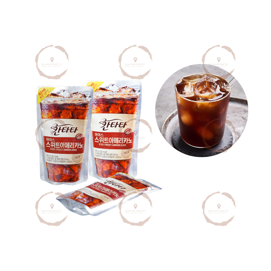 Lotte Chilsung Cantata Iced Sweet Americano Pouch Drink 230ml (Per ...