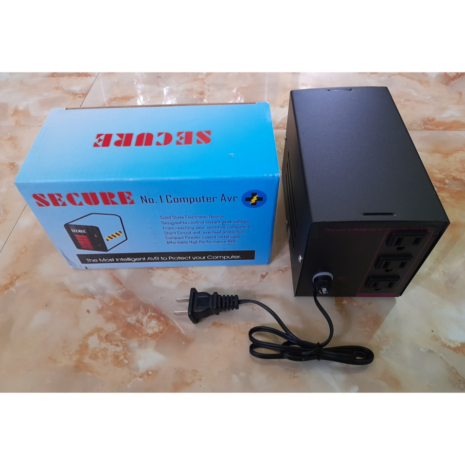 Secure AVR Automatic Voltage Regulator 220 Volts w/ Surge Short and ...