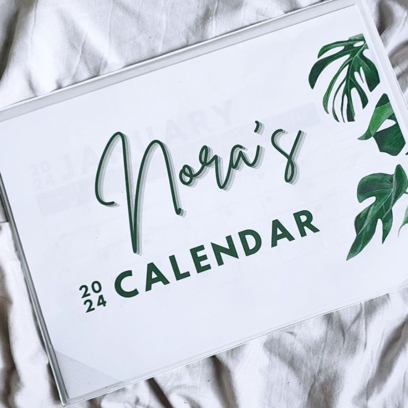 Flat desk calendar 2024 (personalized) Shopee Philippines