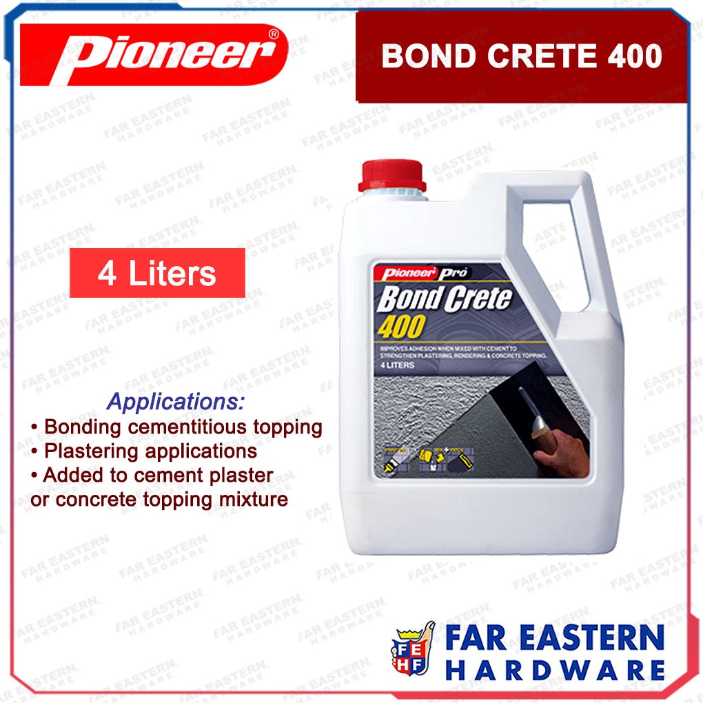 PIONEER Bond Crete For Plastering Concrete Cement 400 4L Bondcrete ...