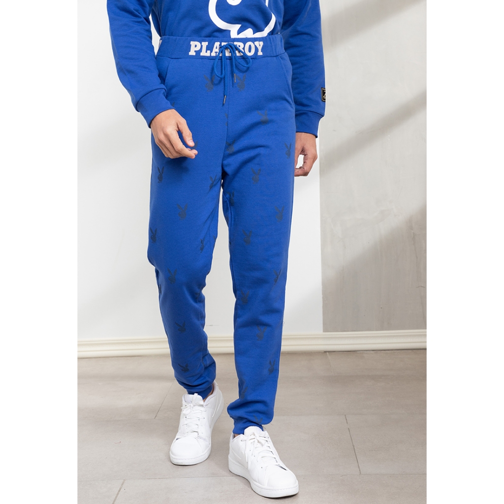 Playboy Men s 70th Collection All Over Print Bunny Head Jogger Pants Shopee Philippines