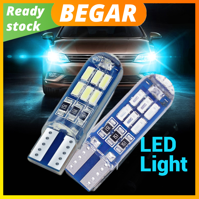 2Pcs T10 Led Bulb Park Light Car Dome Light W5W License Plate LED Lamp