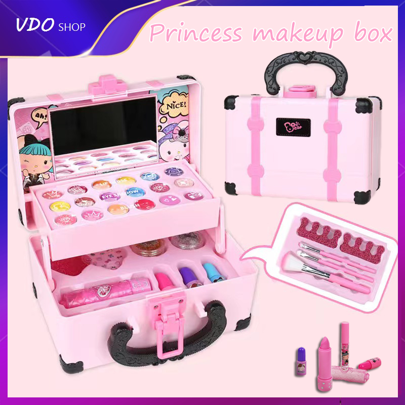 32pcs makeup toy Cosmetics handbag Children's makeup toy Girl Makeup set  Girl toys Beauty toy