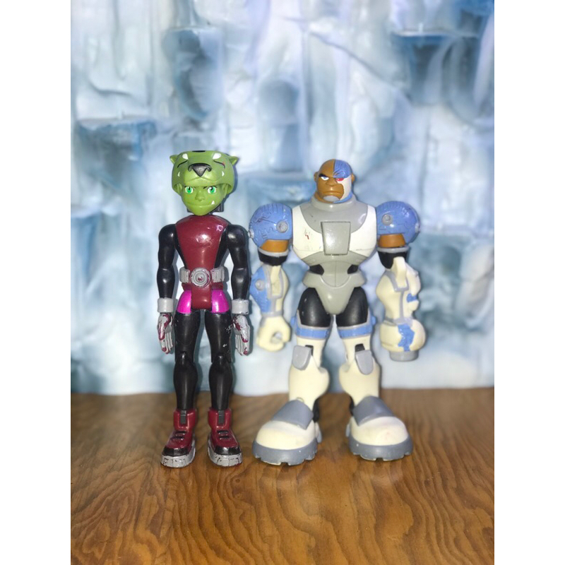 Beast Boy And Cyborg Set - Dc Teen Titans Bandai 