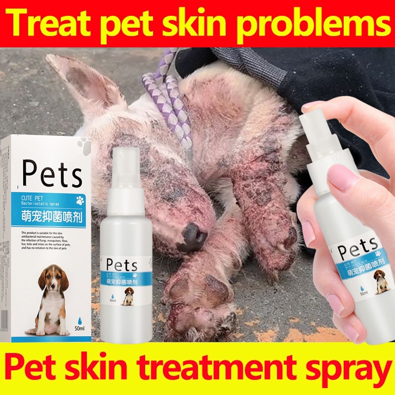 (100 EFFECTIVE)Pet Skin Treatment for dogs Pet Anti fungal Spray Dog Skin Disease Treatment