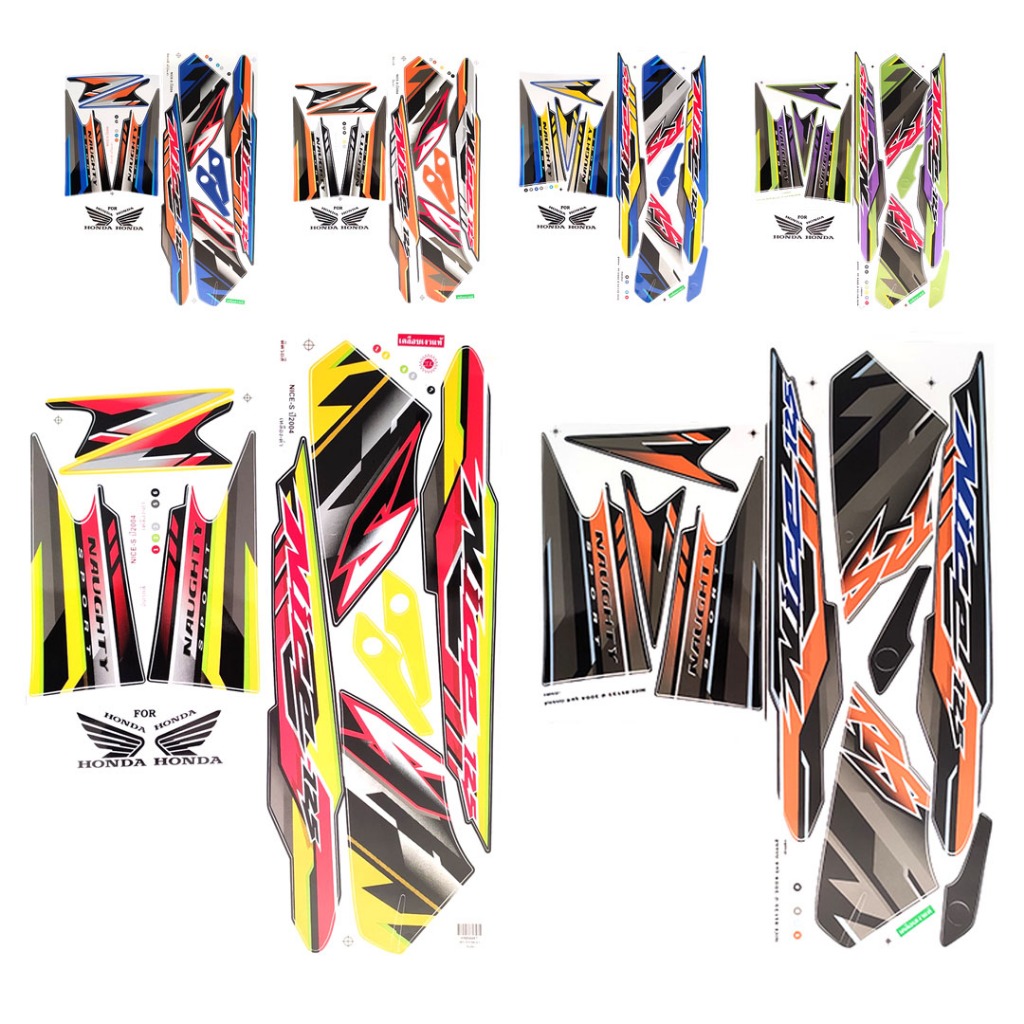 (SET) DECALS RS125 / NICE 125 COMPLETE STICKER FAIRINGS HIGH QUALITY ...