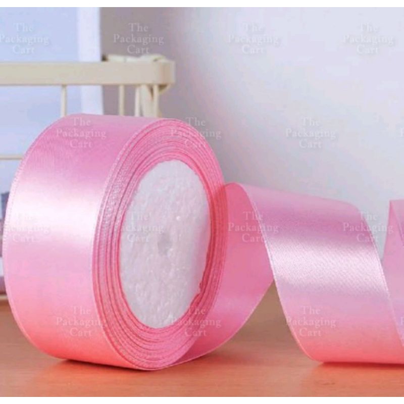 Pink 4cm Plain Satin Ribbon for DIY flower Shopee Philippines
