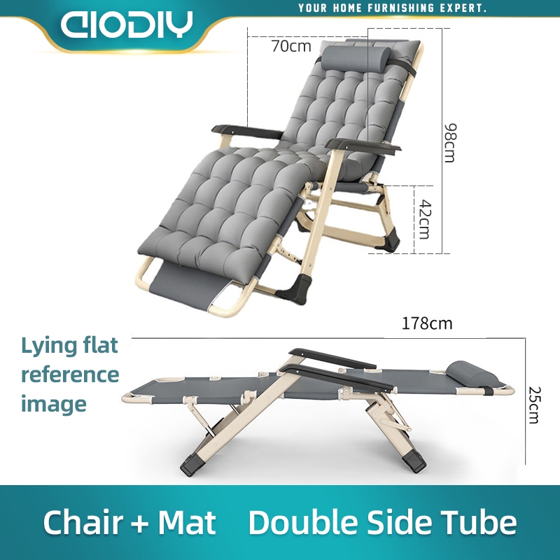 Easy Chair Tubular Folding Chair R2Y Camping Chair Foldable Steel