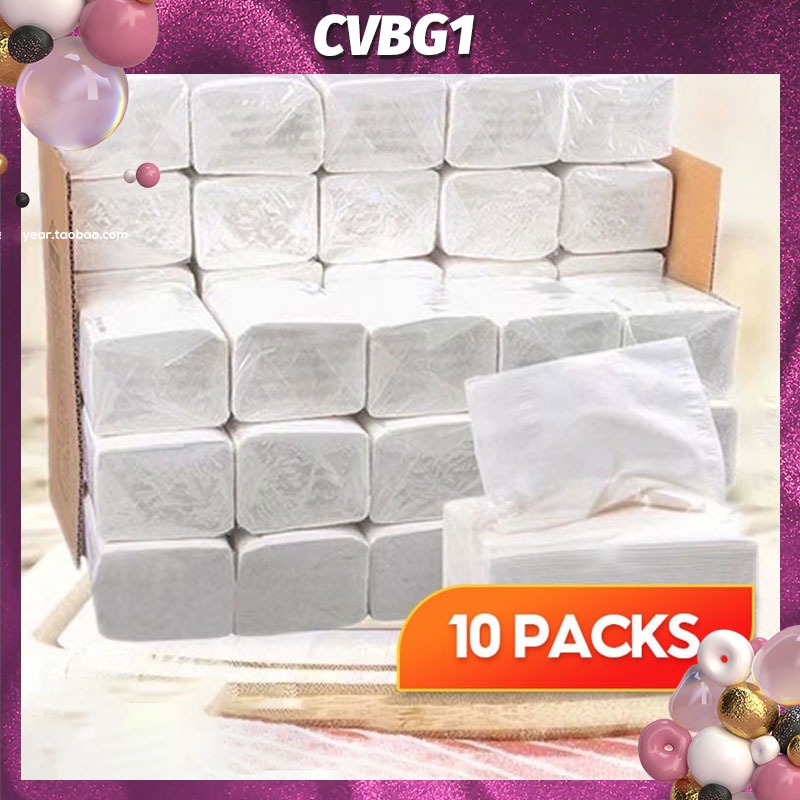 10 Pack Household Napkins Puree Toilet Paper Thickening 3-Ply Facial ...