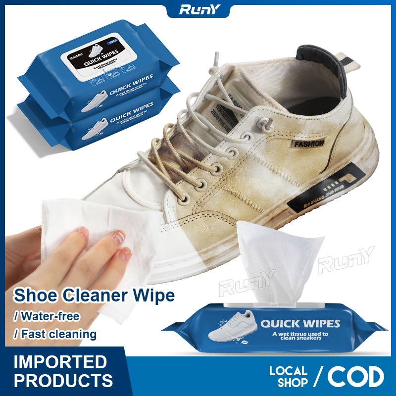 【RunY】1Pack Wipes For Sneakers Shoes Cleaning Care White Shoe Clean