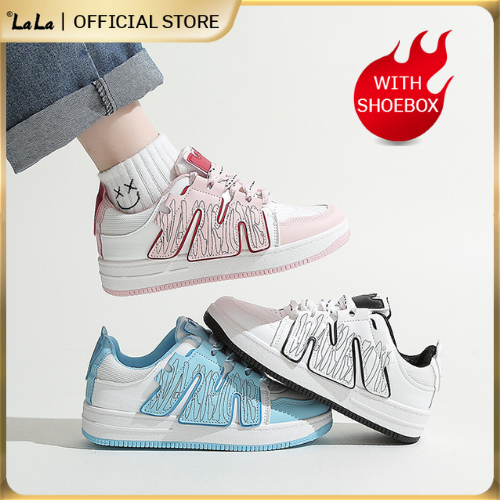 【LaLa】New Style Korean Shoes Low cut Soft Leather and fabric material ...