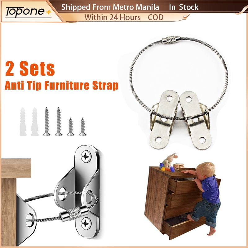 Anti Tip Furniture Strap Furniture Wall Wire Strap Anchors Baby Proof
