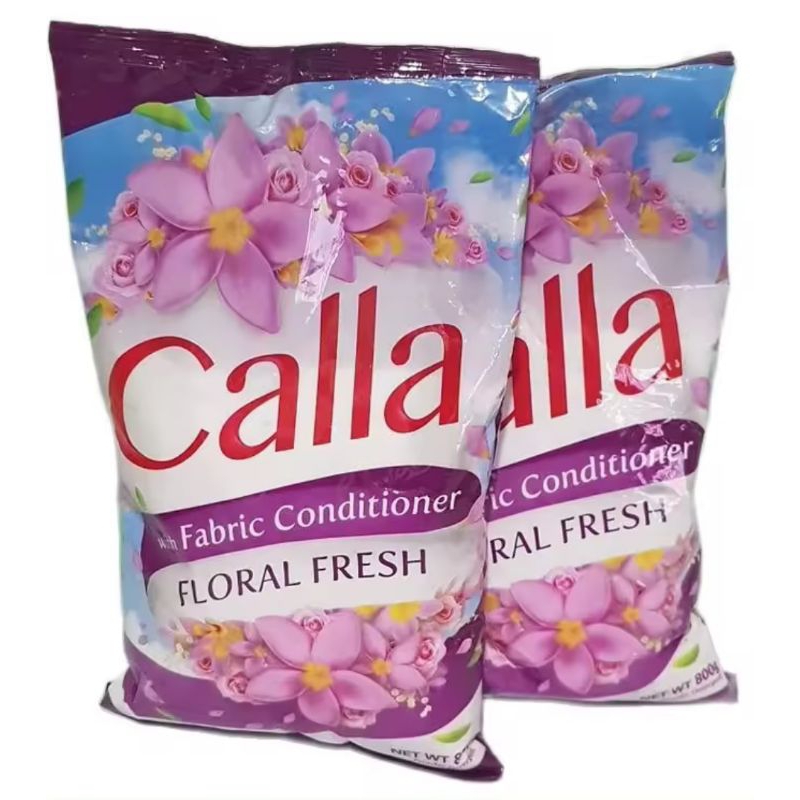 CALLA POWDER DETERGENT with Fabric Conditioner Floral Fresh 800g x 2