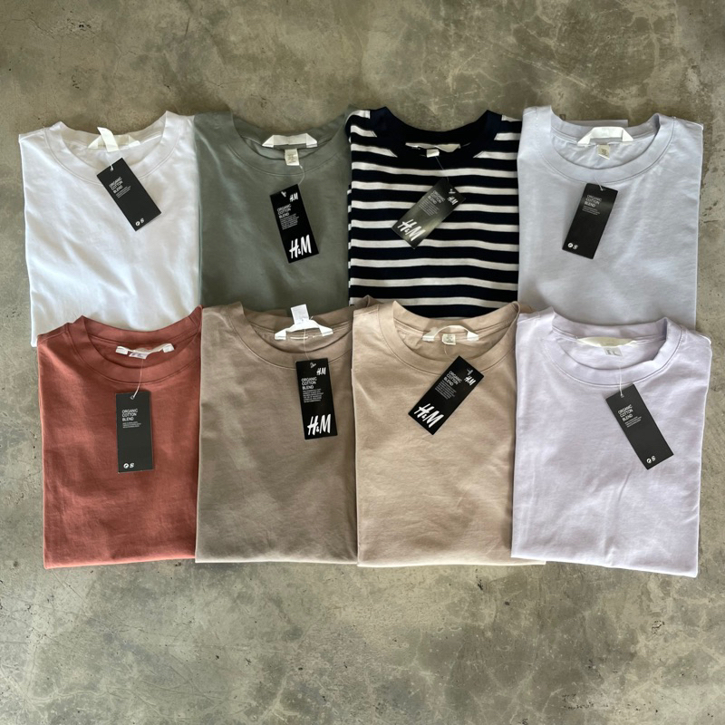 H&M Basic Cotton Tshirt (1) | Closetbykay | Shopee Philippines