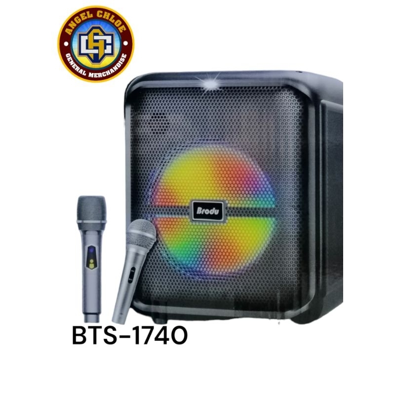 Brudo 1740 Portable Bluetooth Karaoke Speaker, fm, USB mode two ...