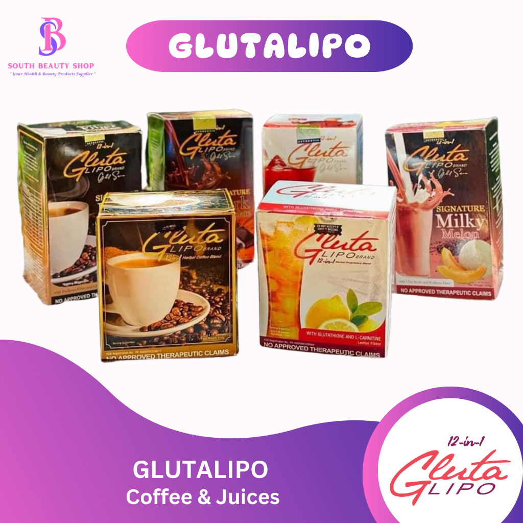 Gluta Lipo ( Coffee,Juice,Dark Choco,Melon, Iced Tea, etc) Shopee