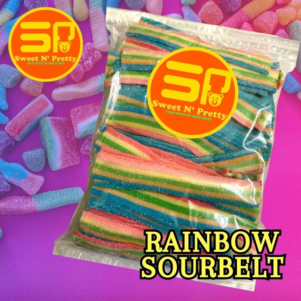 Sweet N' Pretty RAINBOW SOUR BELT - High Quality and Soft Gummies ...