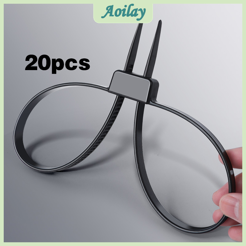 20pcs 12*700mm Plastic Handcuffs Plastic Police Handcuffs Cable Tie