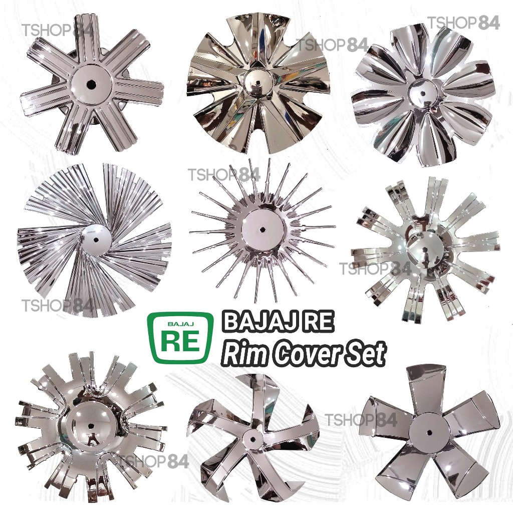 Bajaj RE Rim Chrome Cover Set [3PCS PER SET] | Shopee Philippines