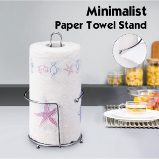 1pc Stainless Steel Tissue Roll Holder, Kitchen Paper Towel Holder With No  Drilling Required Cabinet Under Hanging Rack, Tissue Box Cover Storage Shelf  For Bathroom And Kitchen