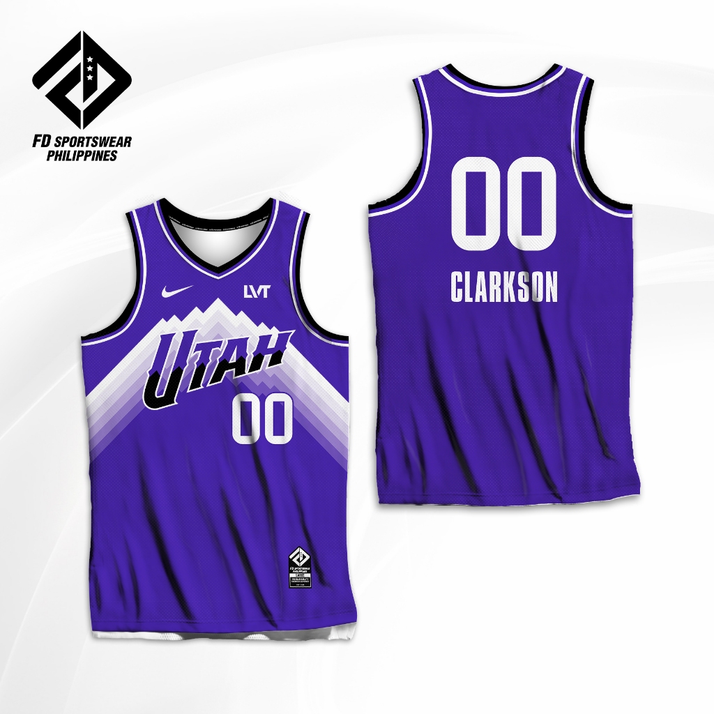 UTAH JAZZ NBA CITY EDT 2024 CLARKSON FULL SUBLIMATED JERSEY Shopee