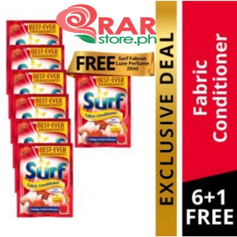 SURF FABCON RED 25ML(6PCS + 1 FREE) | Shopee Philippines