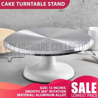 Rotating Cake Stand Rotating Cake Turntable Anti Skid Round Reusable Rotate  Silent Bearing Cake Plate Cake Decorating Revolving Cake Stand Pink 