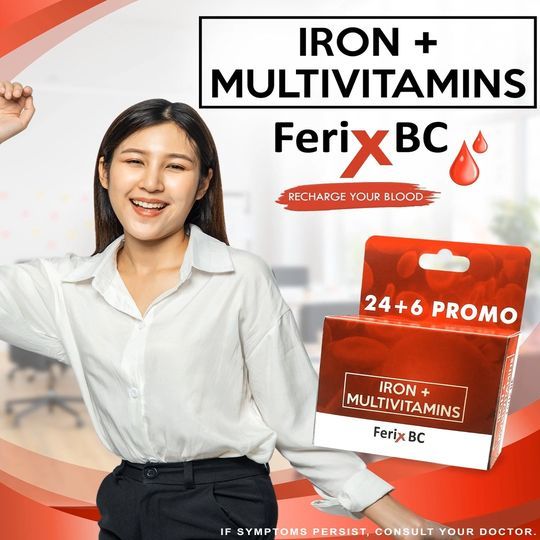 Ferix BC - Iron plus Multivitamins 24+6 Promo Capsules for Iron ...