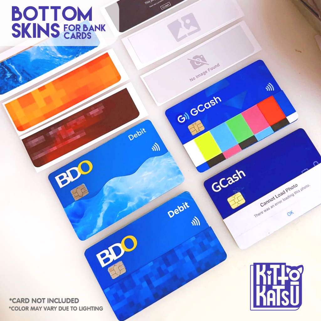 Half Skin for Bank Card stickers bottom coverage | Shopee Philippines